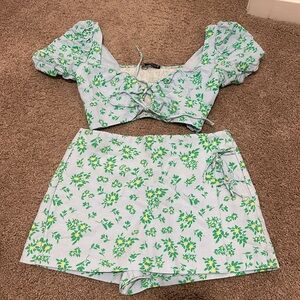 Zara Floral Set! Size medium!